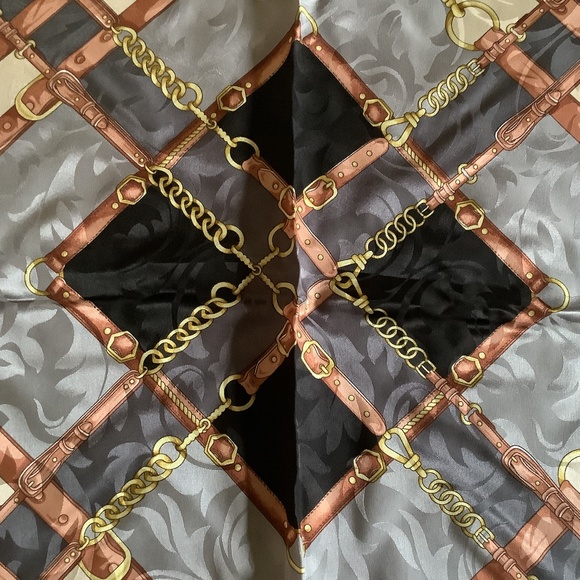 New Large Square Silk Scarf - Picture 1 of 4